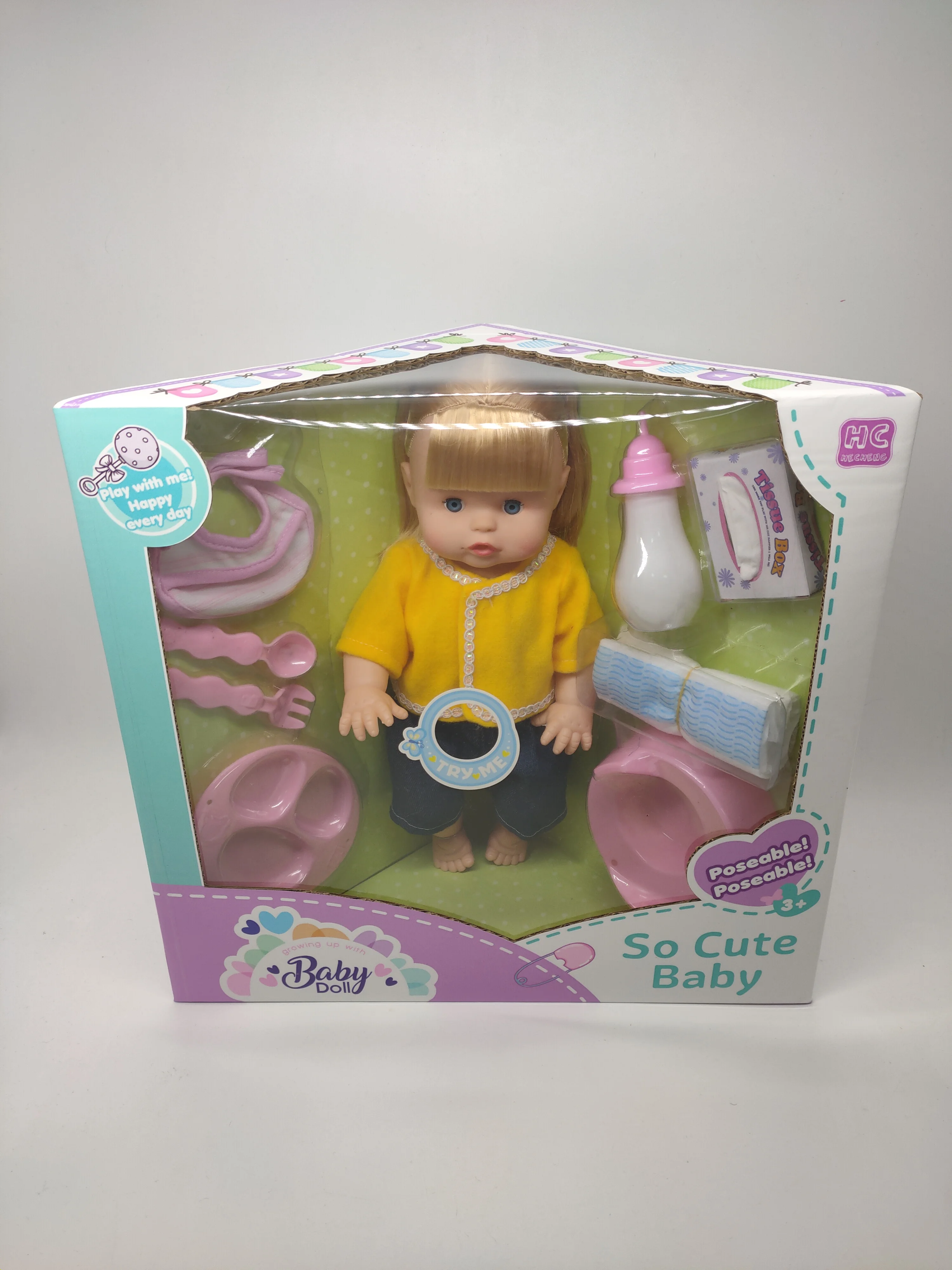 16 Inch Hot Selling Lifelike Reborn Baby Doll With Drink Water Pee Toys Doll Baby