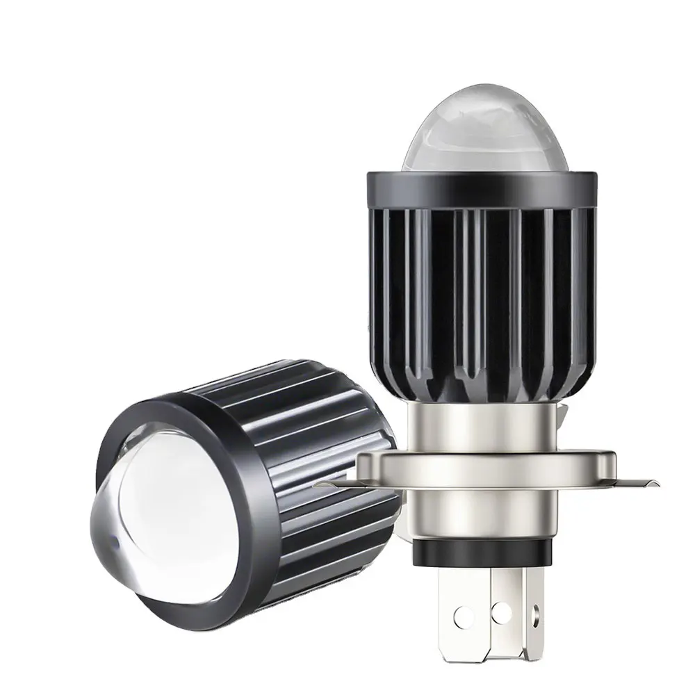 Dual Color H4 H6 Ba20D Led Motorcycle Headlight Bulbs Hi Low Electric Scooters Atv Accessories
