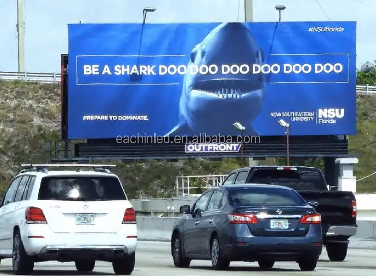 Programmable steel design building facade advertising digital led billboard