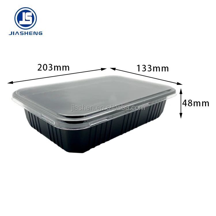Blister Disposable Rectangular Microwave Plastic Lunch Boxes Takeaway Food Container With Lid