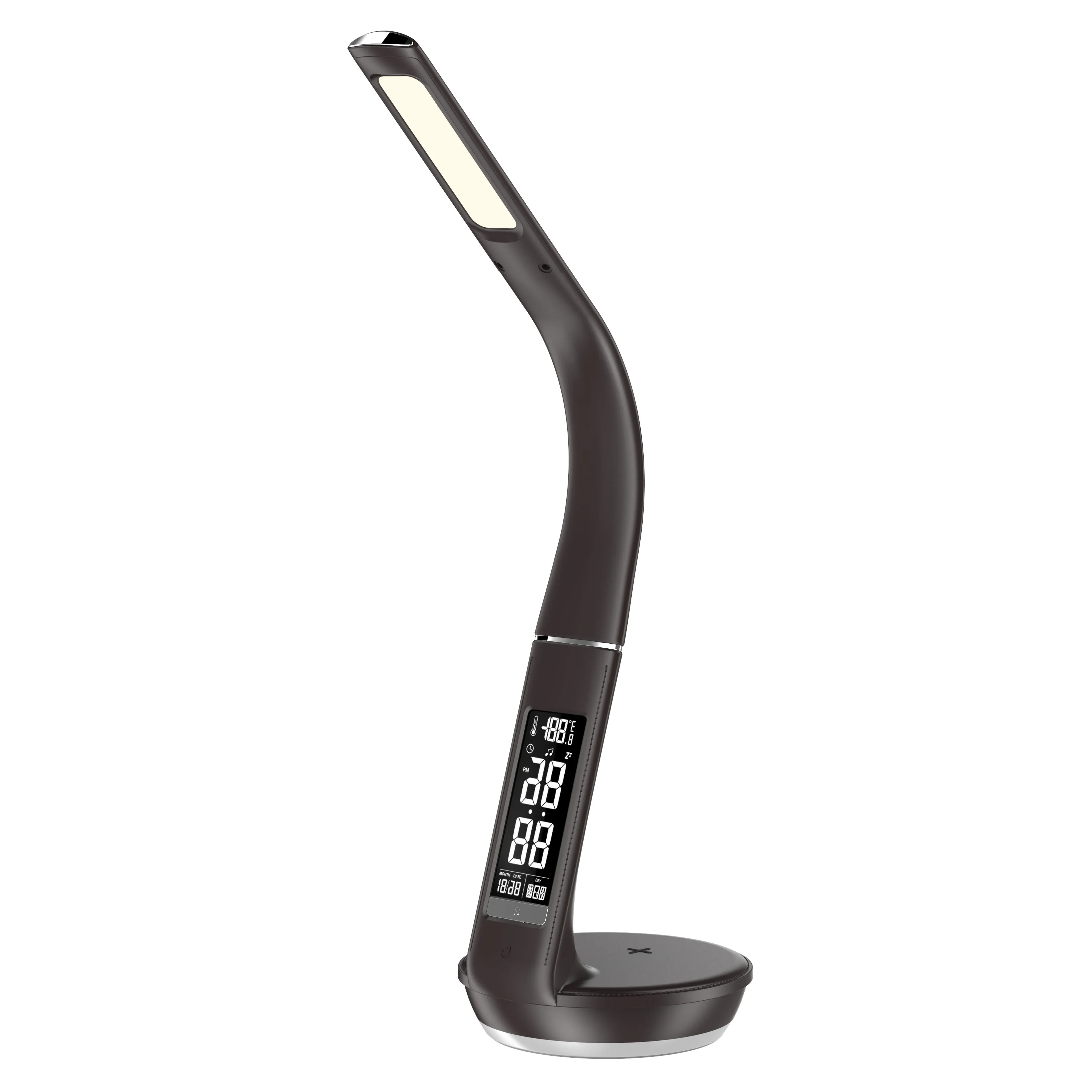 Wireless charging led table lamp VA LCD display touch table lamp