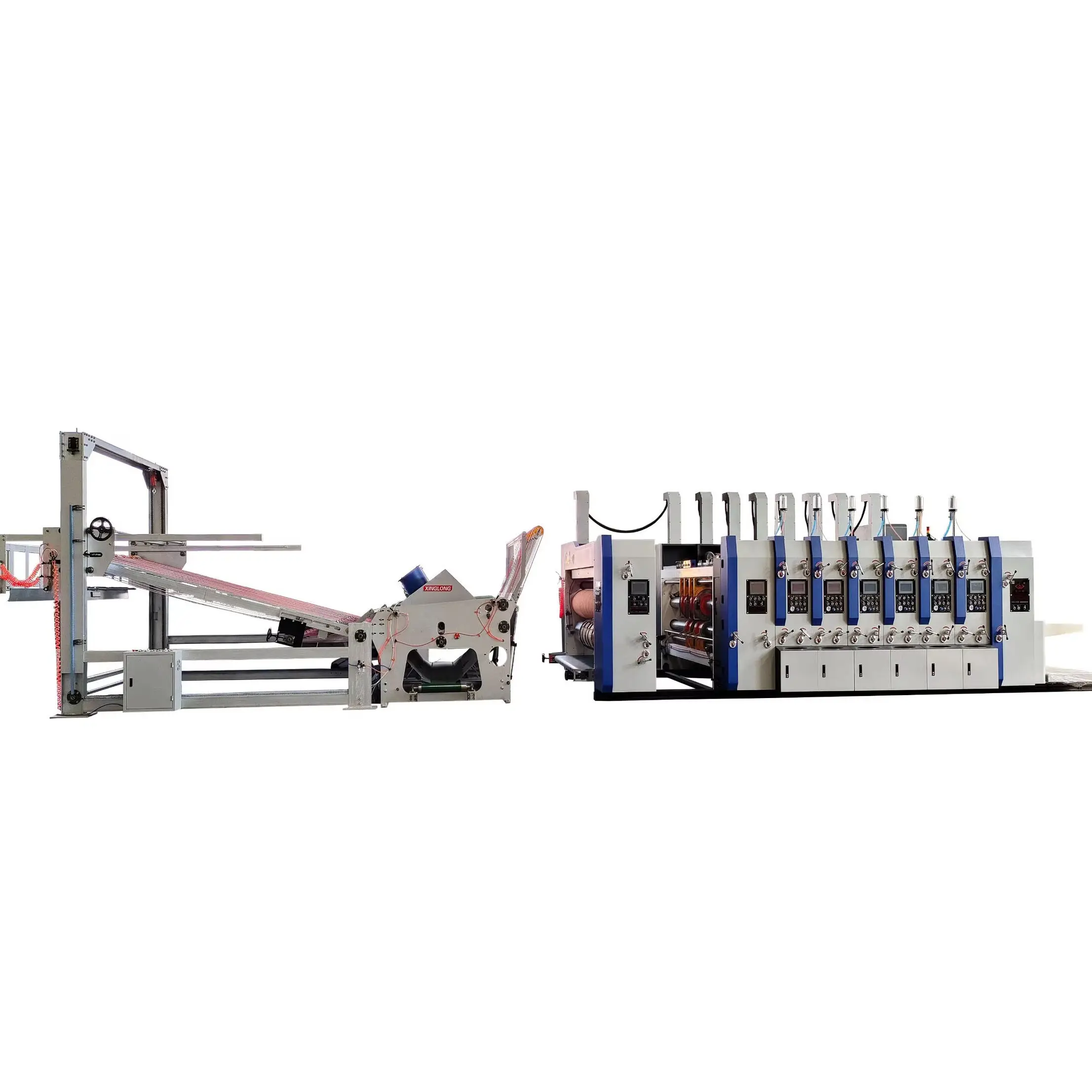 Carton Box Packing Corrugated Cardboard Rotary Die Cutting Machine Flexo Printing Pizza Box Machine