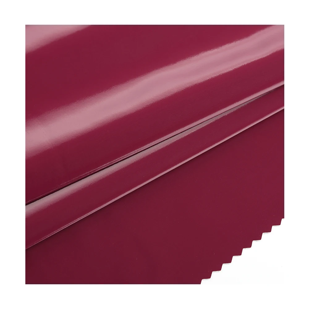 high quality glossy 2-way stretch pu leather skin-tight leggings faux leather fabric breathable artificial leather