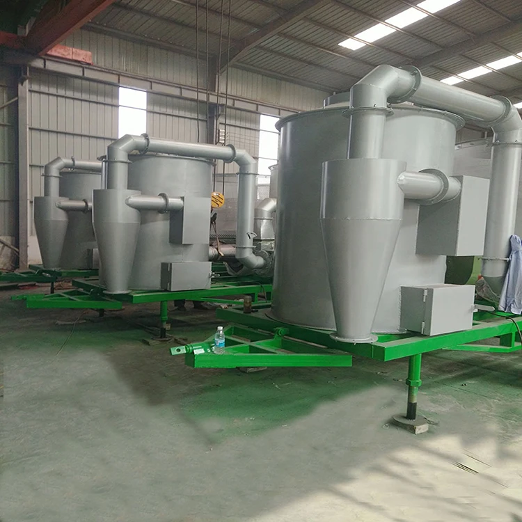 Mechanical wood burning grain dryer for grain used