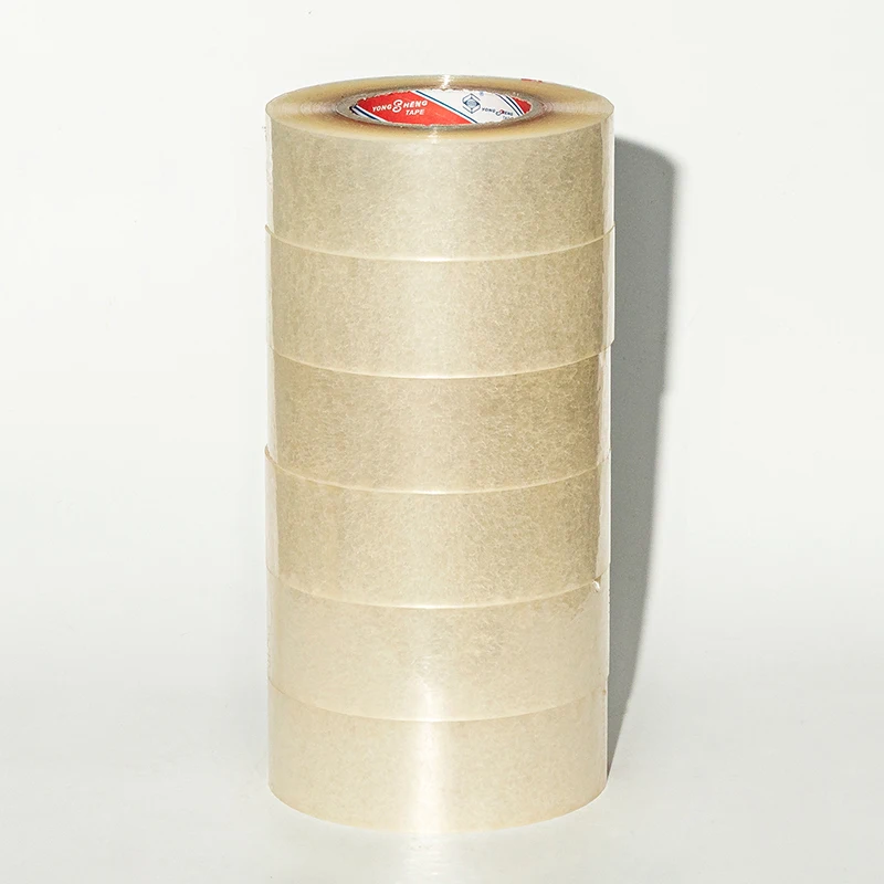 2200 Yongsheng Bopp Adhesive Sealing Box Tape, Transparent Water Activated Opp Self Adhesive Packing Tape