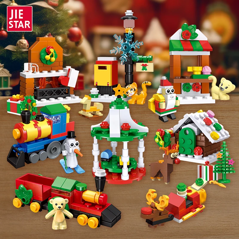 Multiple models Creative Building Block Sets Kids Construction Toys DIY Models Christmas gift building blocks