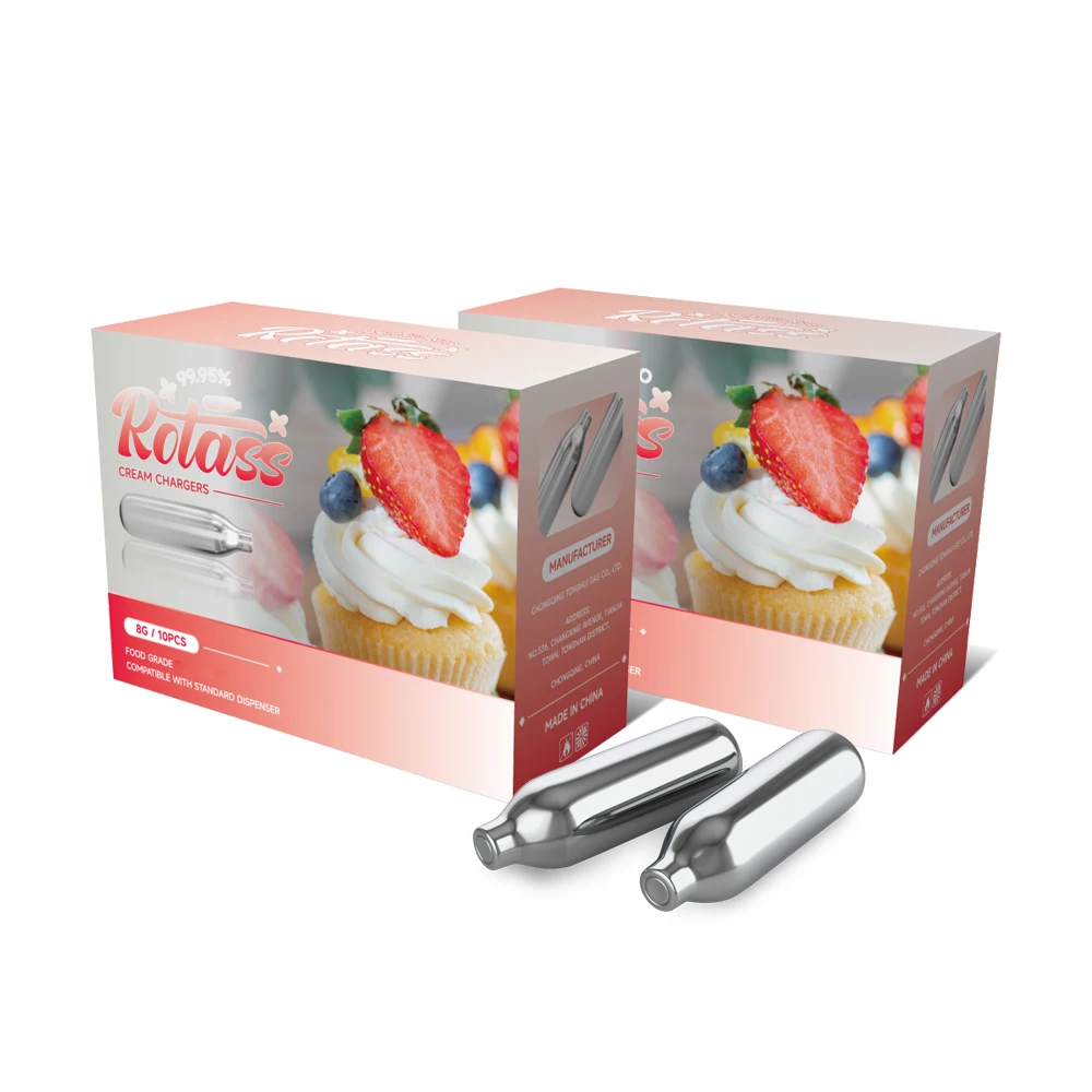 8g cream charger cartridge food additive cream charger for cup cake cream 10/24/50 pcs pack