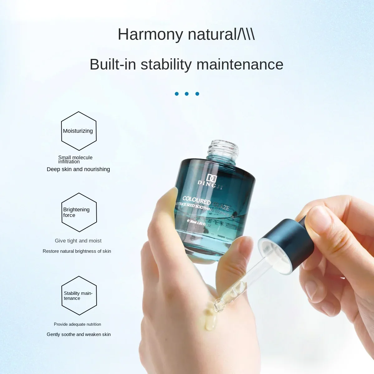 OEM DINGJI Factory Price Natural Grapeseed Extract Facial Essential Oil Body SPA Anti Aging Wrinkle Firming Face skin care Serum