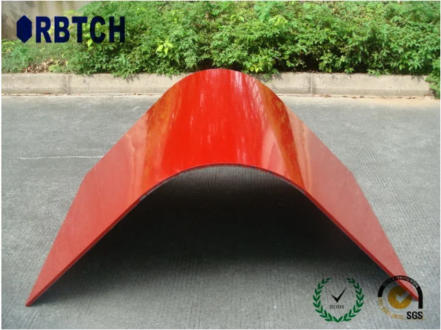 Bending aluminum honeycomb plate