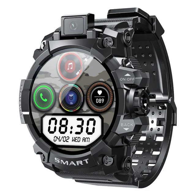 LOKMAT APPLLP 6 Smart Watch 4G Wifi 1.6 Touch Screen Sports Smartwatches GPS with Video Phonecall Heart Rate Monitor Android 9