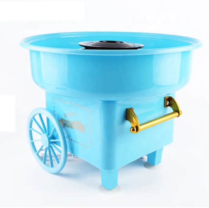 Best popular electric cotton candy maker  cart style retro mini candy cotton floss maker machine