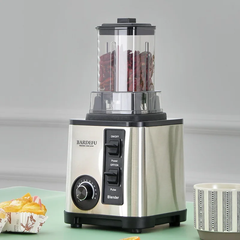 2024 heavy duty commercial mixer Stainless steel 3 in 1 9000w kitchen appliances smoothie juicer food processor blender