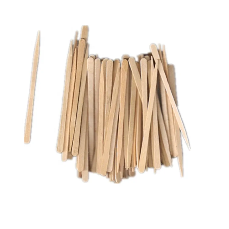 
Biodegradable disposable wooden eyebrow waxing spatula 3.5 inch 100pcs/bag 