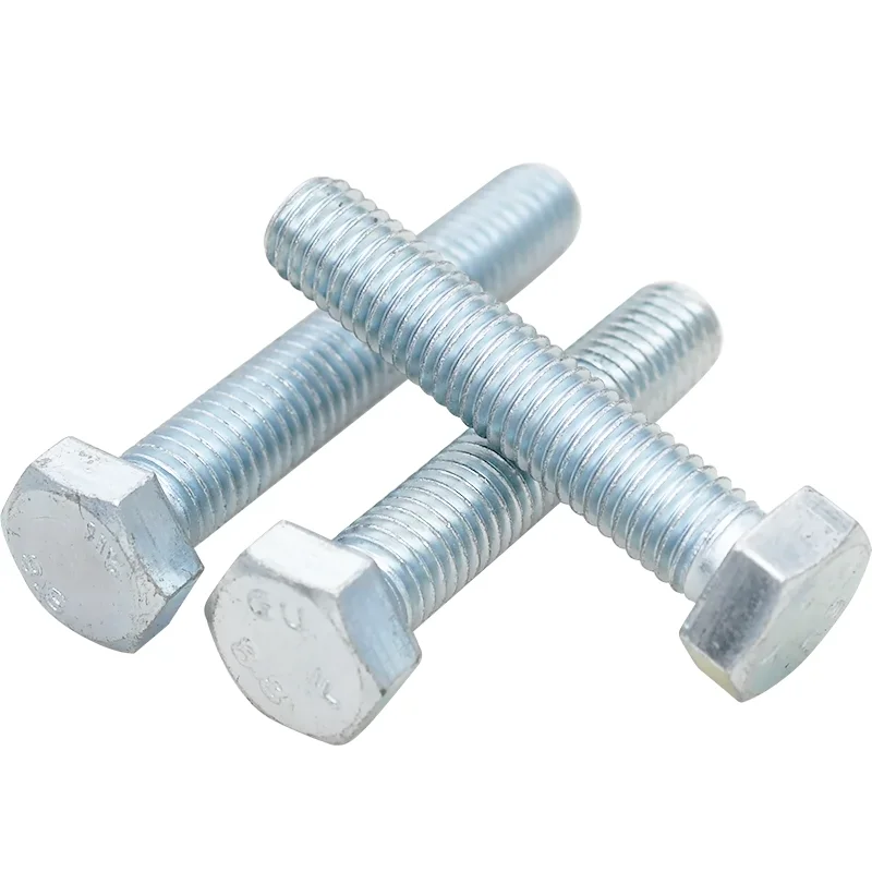 Gi Hex Bolt Ms Tensile 8.8 10.9 Class 1/4-20 7/16-14 3/4 Inch Size Hexagon Hex head Bolt 3/4 Astm