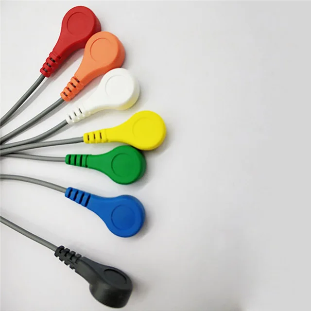  DMS 7 свинцовый Holter ECG Кабельный соединитель 125 см длина CE Китай медицинский