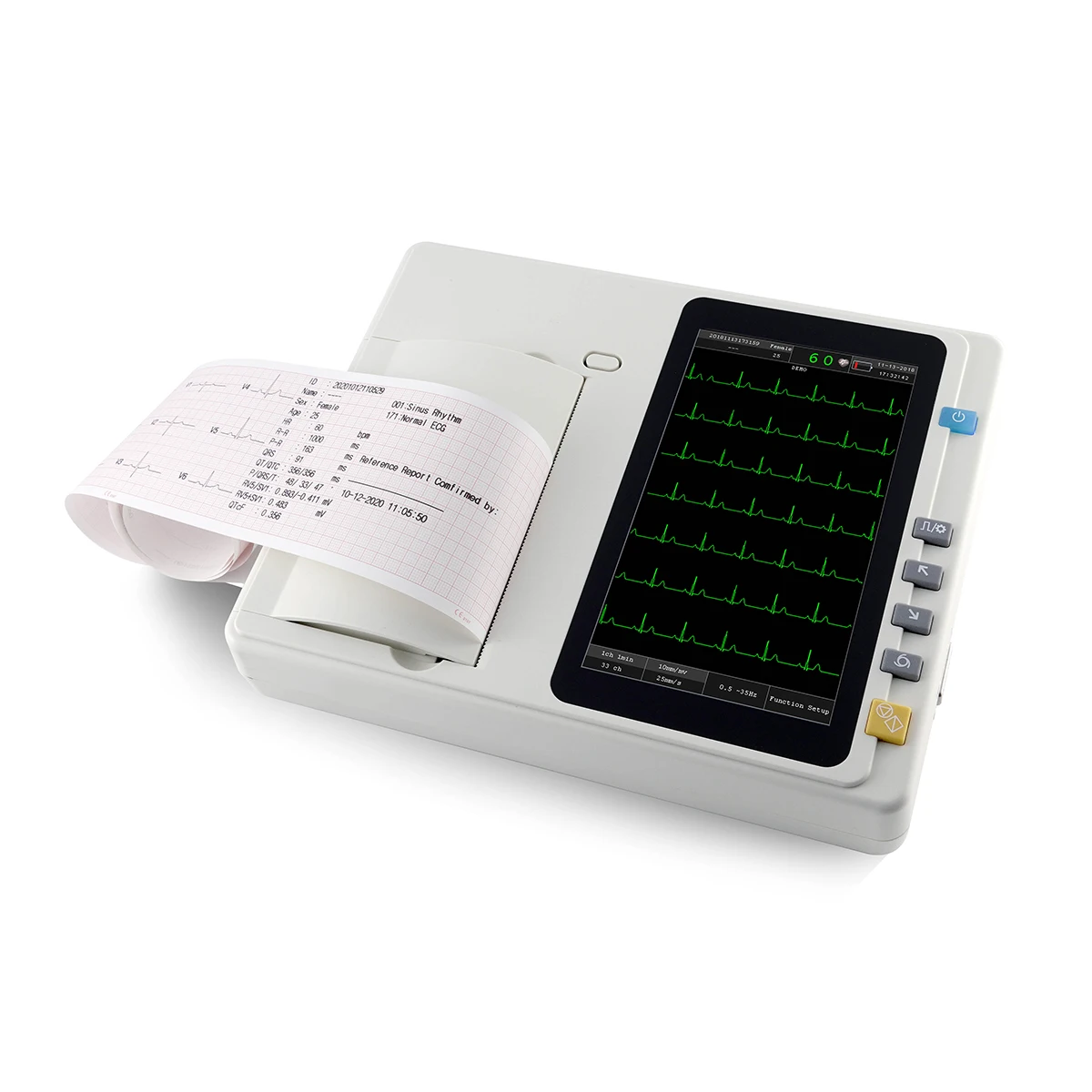 Medical Test Scanner Station 3 Leads Ecg Health ECG Machine with Analyzer