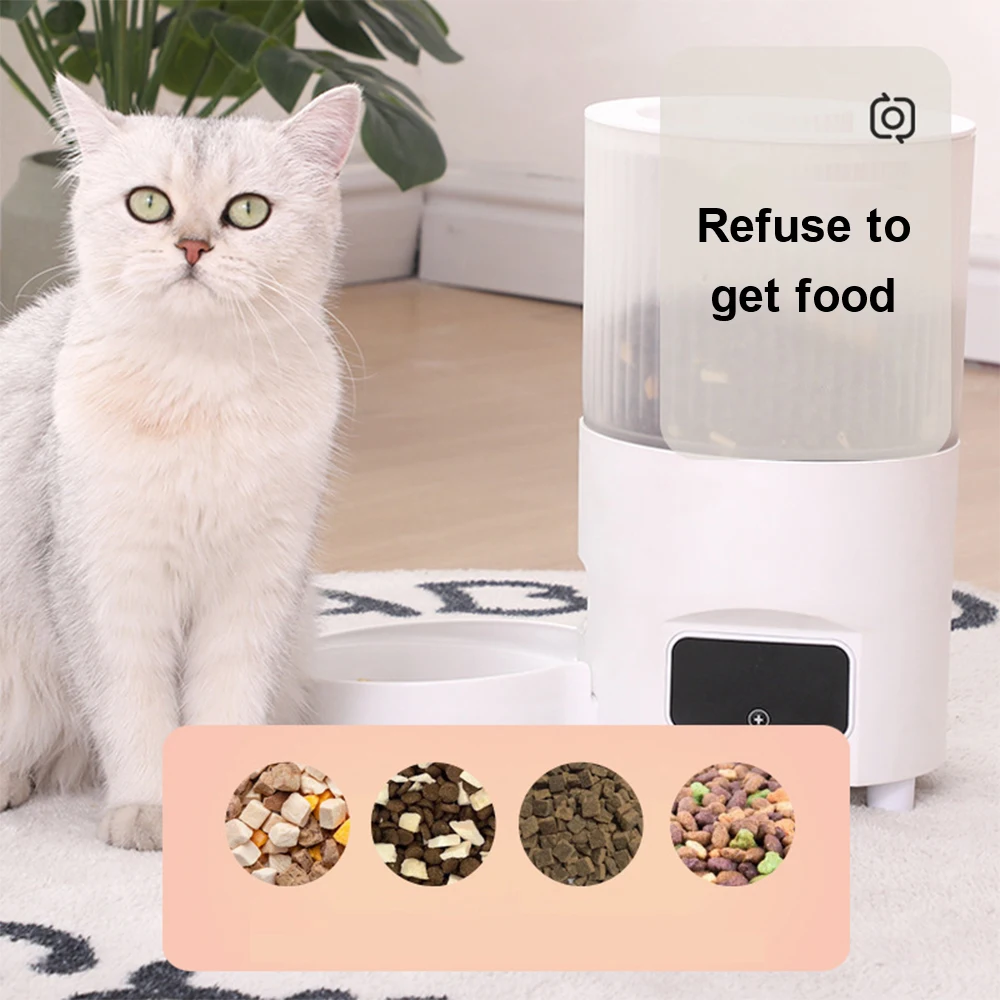 Wholesale Pet intelligent automatic feeder for cats timed and quantitative remote video and voice interaction