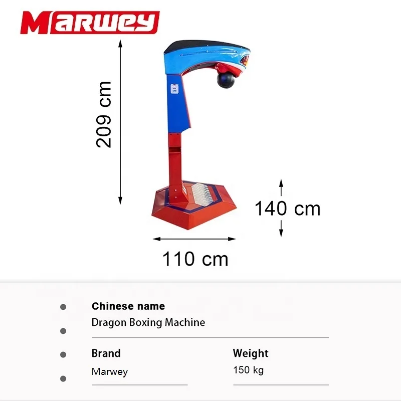 Big Punch Boxing Machine Coin Operated Redemption Arcade Game Machine King of The Hammer