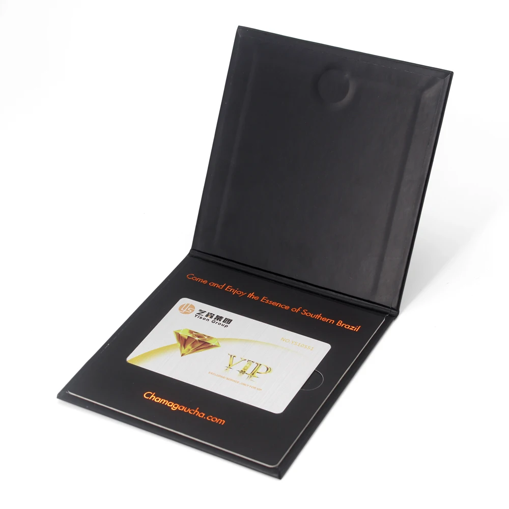 Custom Logo Magnetic NFC Bank Membership Vip Credit Card Gift Box Packaging