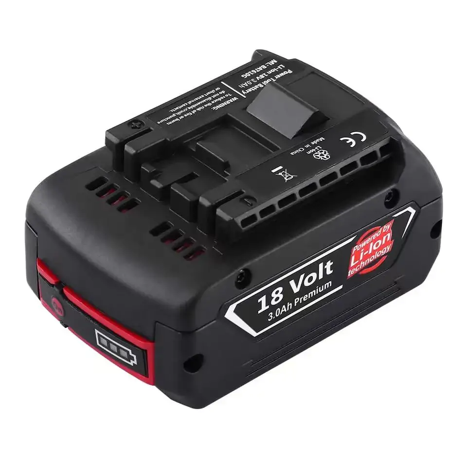 Power Tool Batteries For BOSCHS 18V  1.5Ah 2.0Ah 2.5Ah 3.0Ah Lithium Ion Battery BAT610G-1
