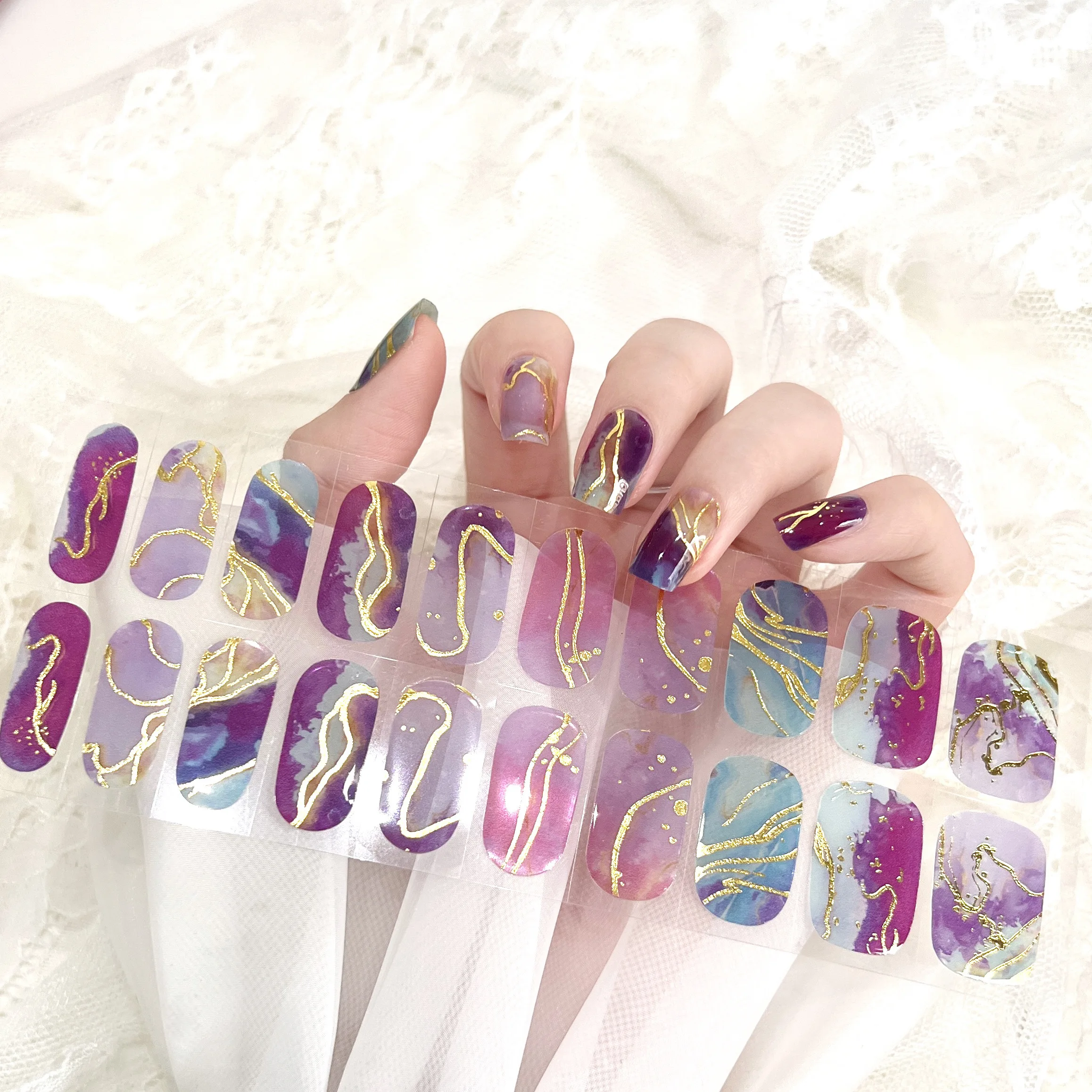 uv gel nail wraps already cured no need uv lamp
