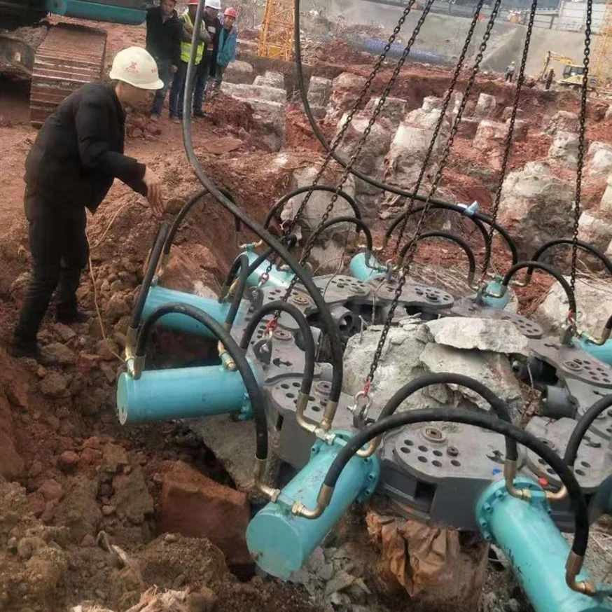 Construction machinery equipment Hydraulic pile breaker for 14 Modules breaking pile diameter 1650mm-1800mm