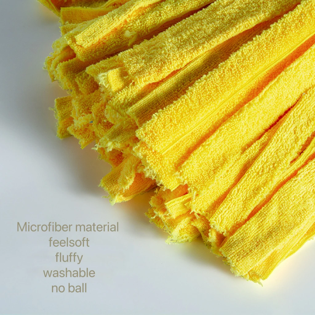 Factory Direct Sales floor cleaning mop strip rolls microfiber mop cloth strip