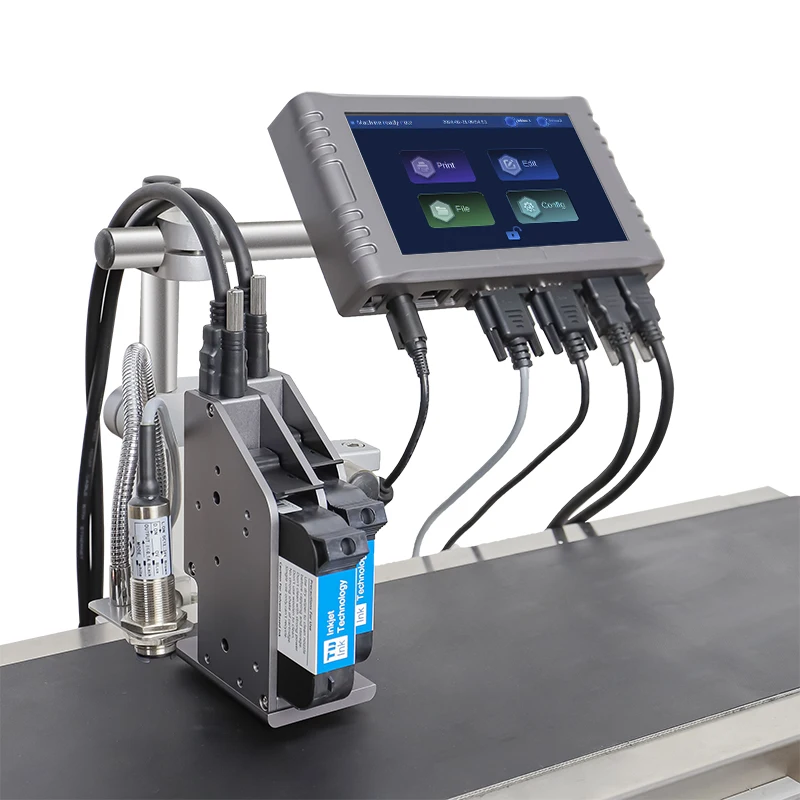 Newest Docod OEM/ODM T260E Affordable Online Tij Industrial Inkjet Printers for plastic pouch paper logos dates printing machine