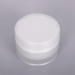 Hot sale 15ml 30ml 50ml round acrylic cream  jar with skin cream for cosmetic