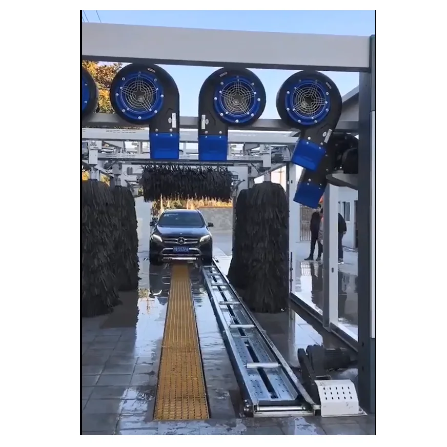 40HP сушилка для 360 бесконтактная автомоечная машина промышленная тоннельная мойка в отсеке конвейерная лучшая Автоматическая автомойка