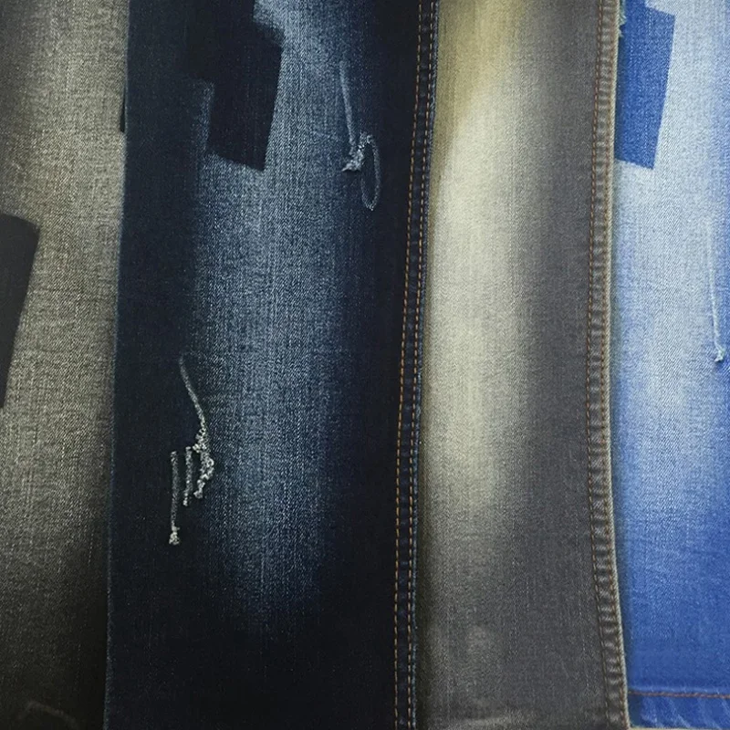 Stock fabric TR stretch cotton denim winter clothing fabric