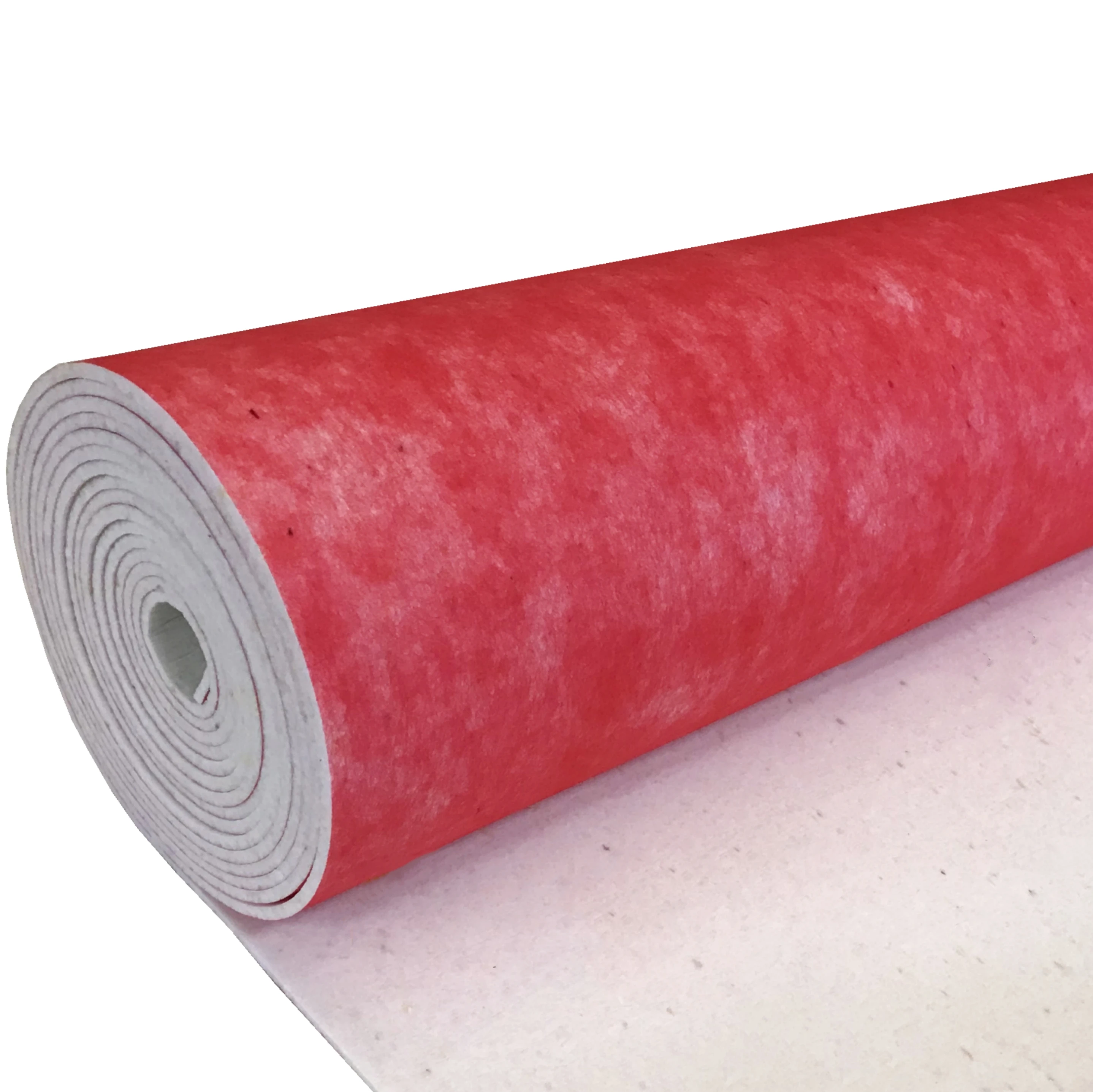 1.83*13.7m 7mm foam ment recycled laminated nonwoven felt rolls non-woven fabric paint felt soundproof underlay carpet