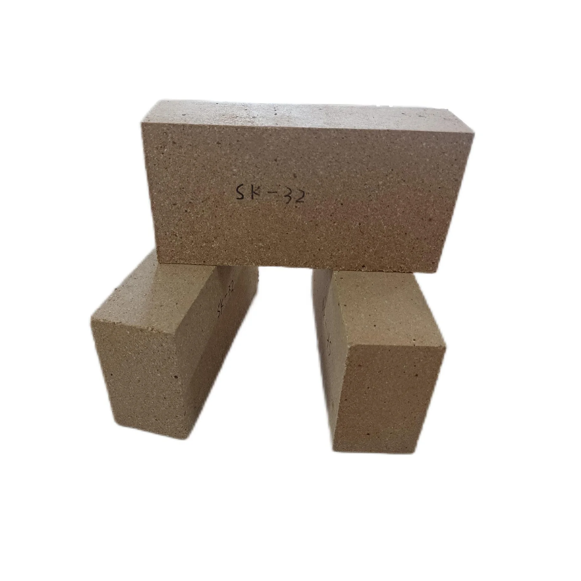 Hot Selling High Quality Refractory Fireclay Bricks Factory Fire Clay Brick SK32 for Industrial Furnace