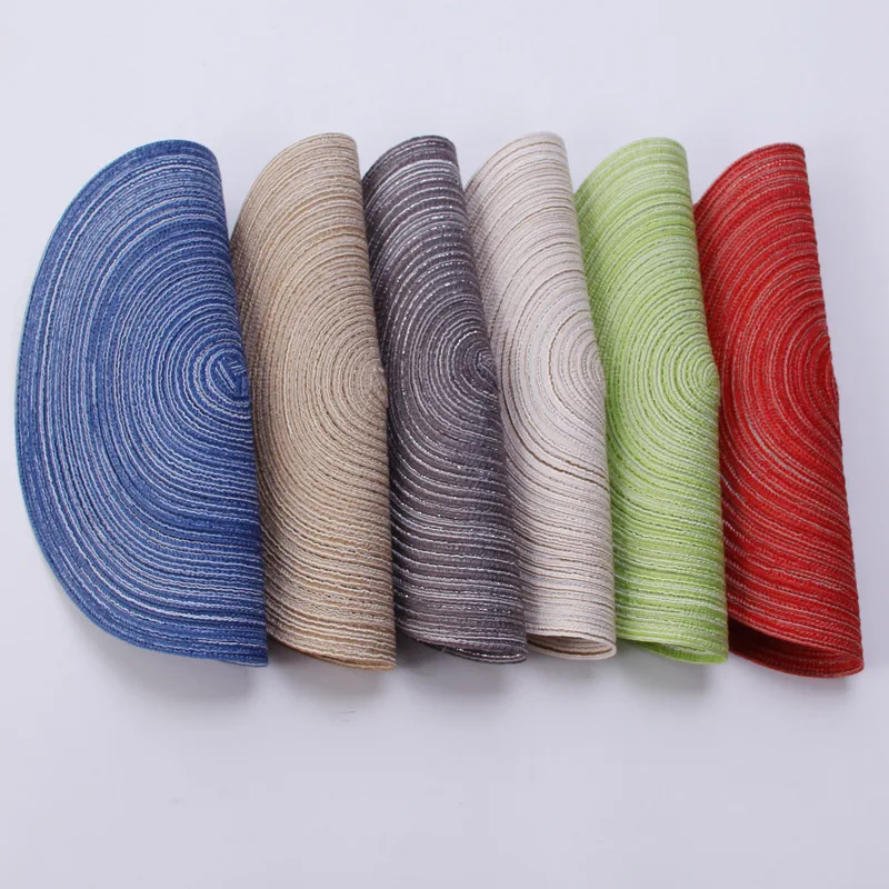 Hot Nordic cotton yarn round dining table western place mat,handmade non-slip anti-soup plate bowl mat cup insulation pad
