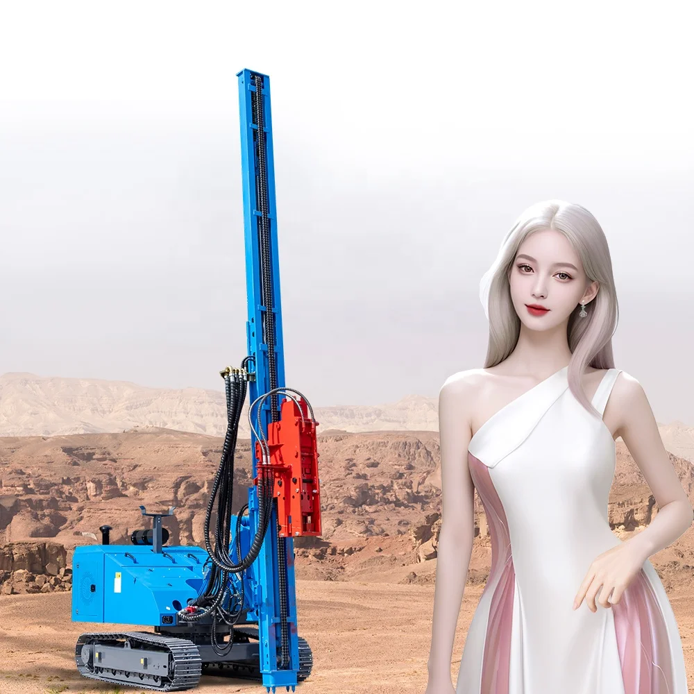 Best selling HWL500 PILE DRIVER Hengwang solar post driver with pile driver hammer