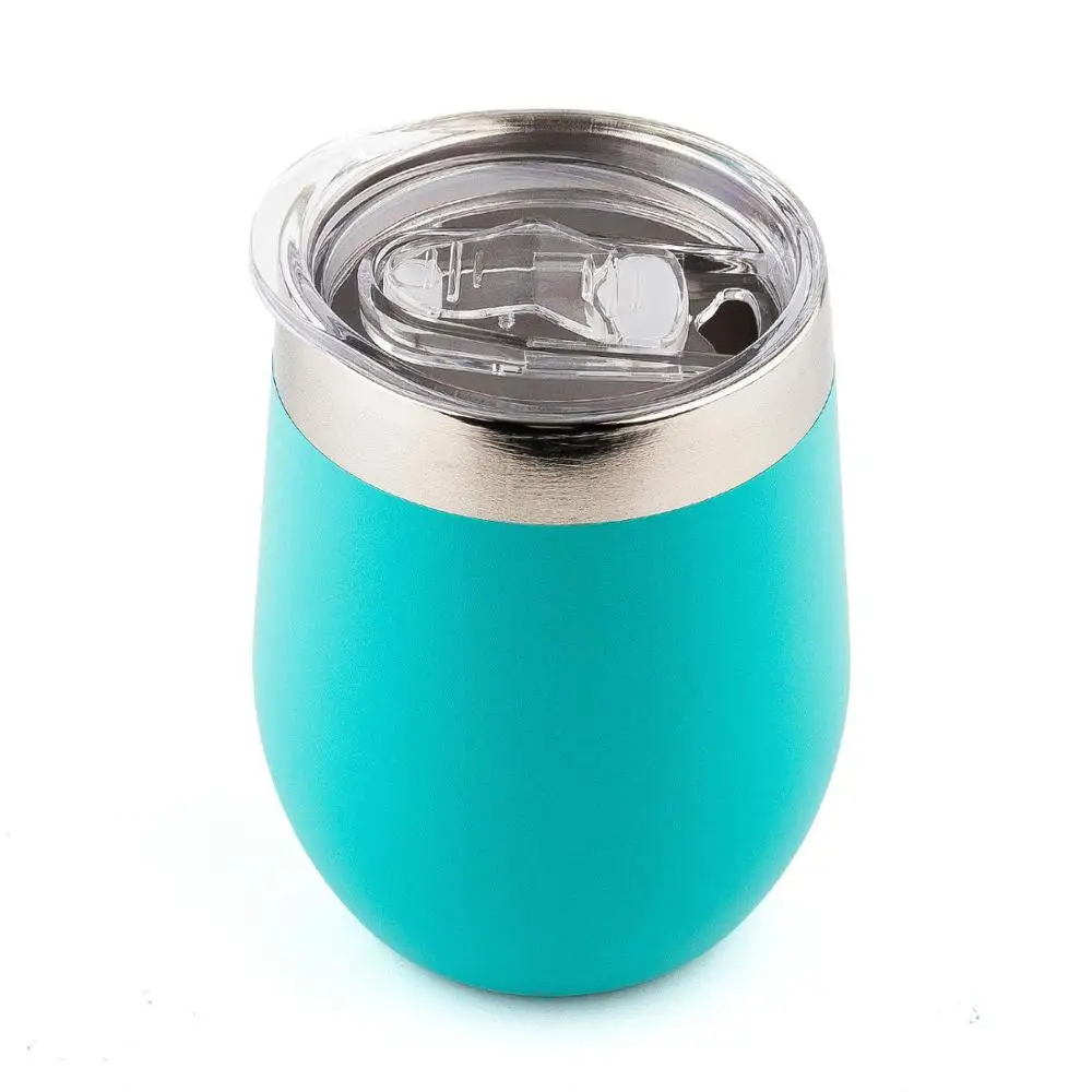 Wholesale LFGB Double Wall Vacuum Stainless Steel Stemless Wine Glass Pint Glasses 12oz Tumbler