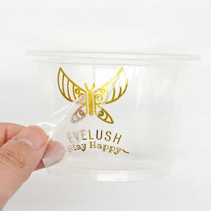 Custom Printed Gold Logo Pressed 3d Label Metal Transparent Transfer Uv Sticker