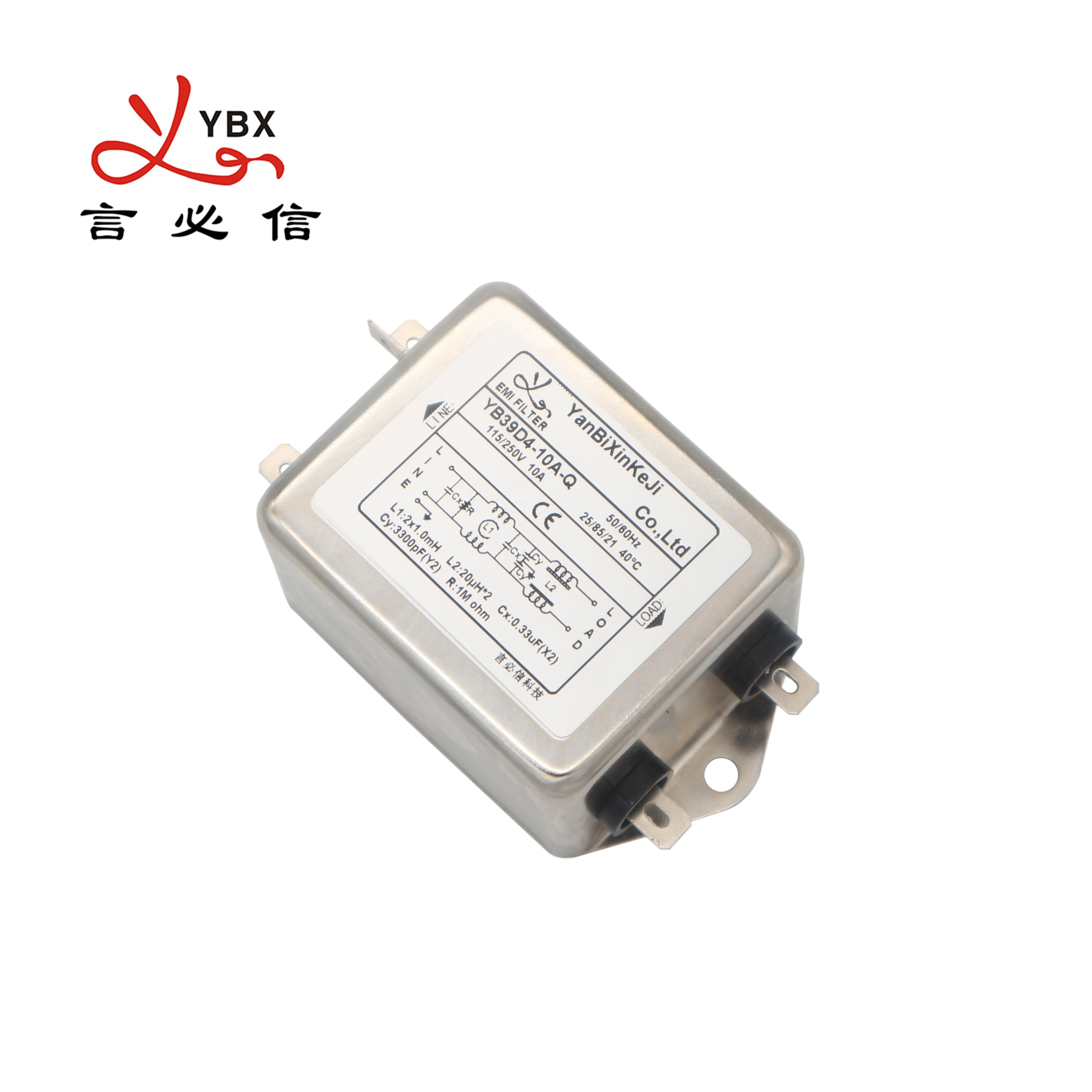 Manufacturer Productce Single Phase Low Pass Filter 6A 10A 20A 30A Passive EMI Filter
