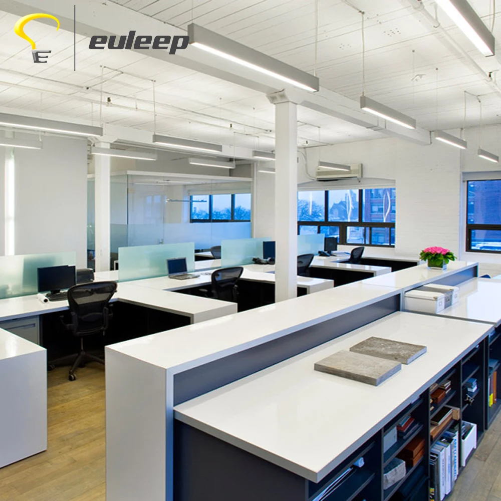 new ceiling suspended 1.2m led linear light up and down direct and indirect linkabble 5 4ft linear light 8ft led light dimmable