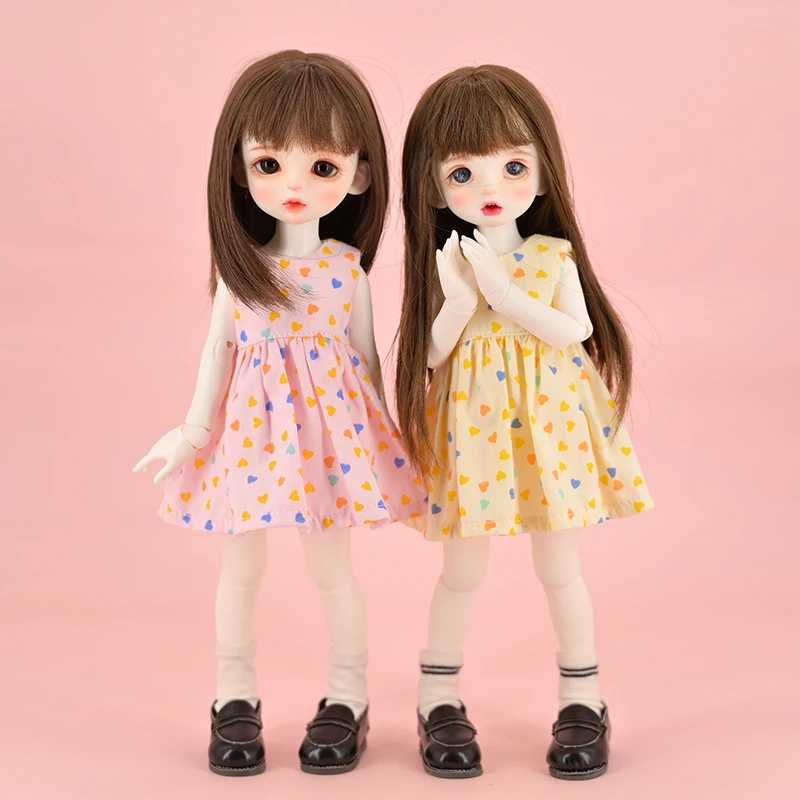 Custom Doll Clothes 1/6 Bjd Doll 2021 New Fashion Floral Dress Hot Sell Accessories 11.5 Inch High Quality Made Clothes Clothing