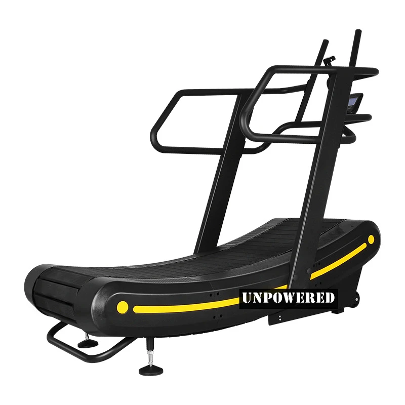 Indoor Cardio Workout Running Machine High End Folding Unpowered Curved Treadmill