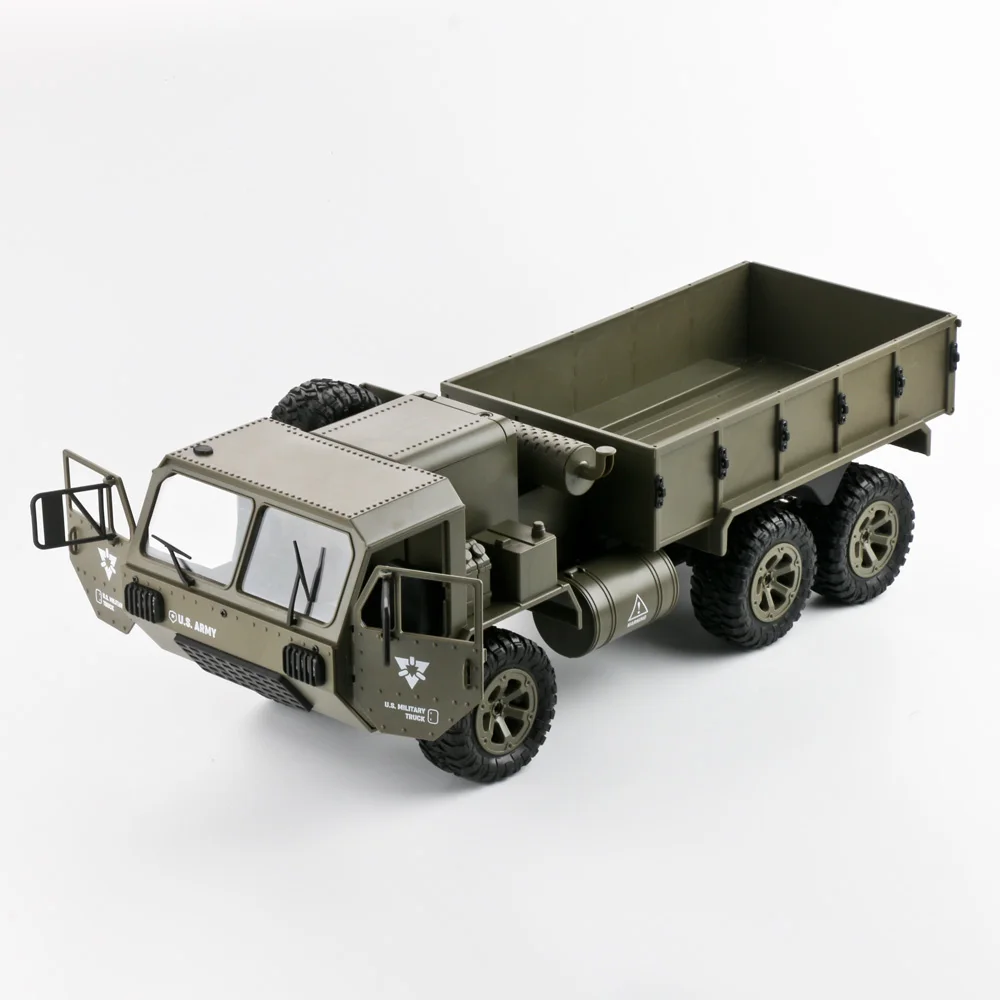 1/12 Full Scale 6WD US Army RC Military Truck 6x6 Wifi Camera Off-Road Pickup RC Truck Wholesale RC Cars RTR for Children