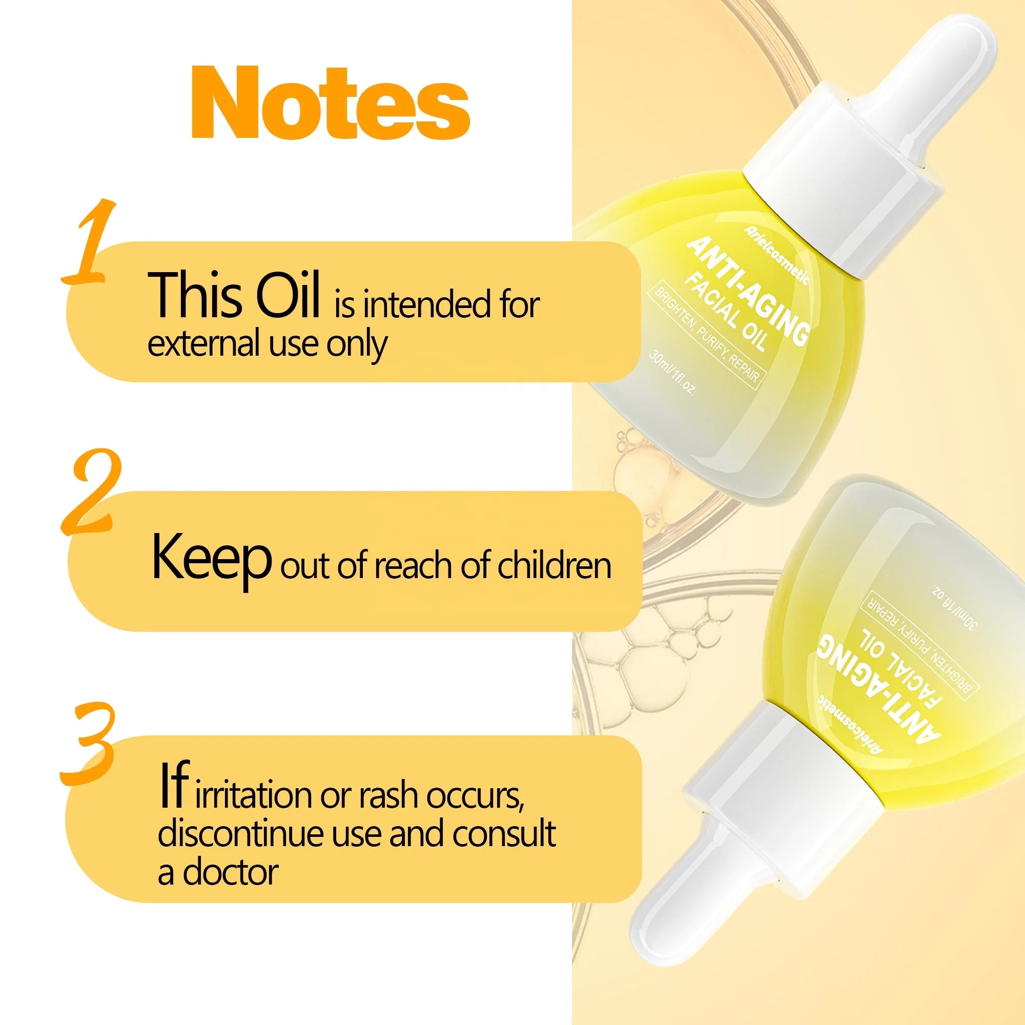 OEM/ODM Private Label 30ml Anti-Aging Facial Oil