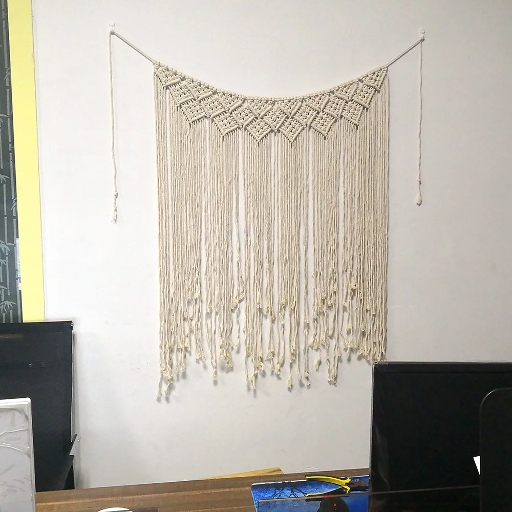 W013A Gorgeous outdoor Wedding backdrop curtain home decor living room macrame wall Hanging