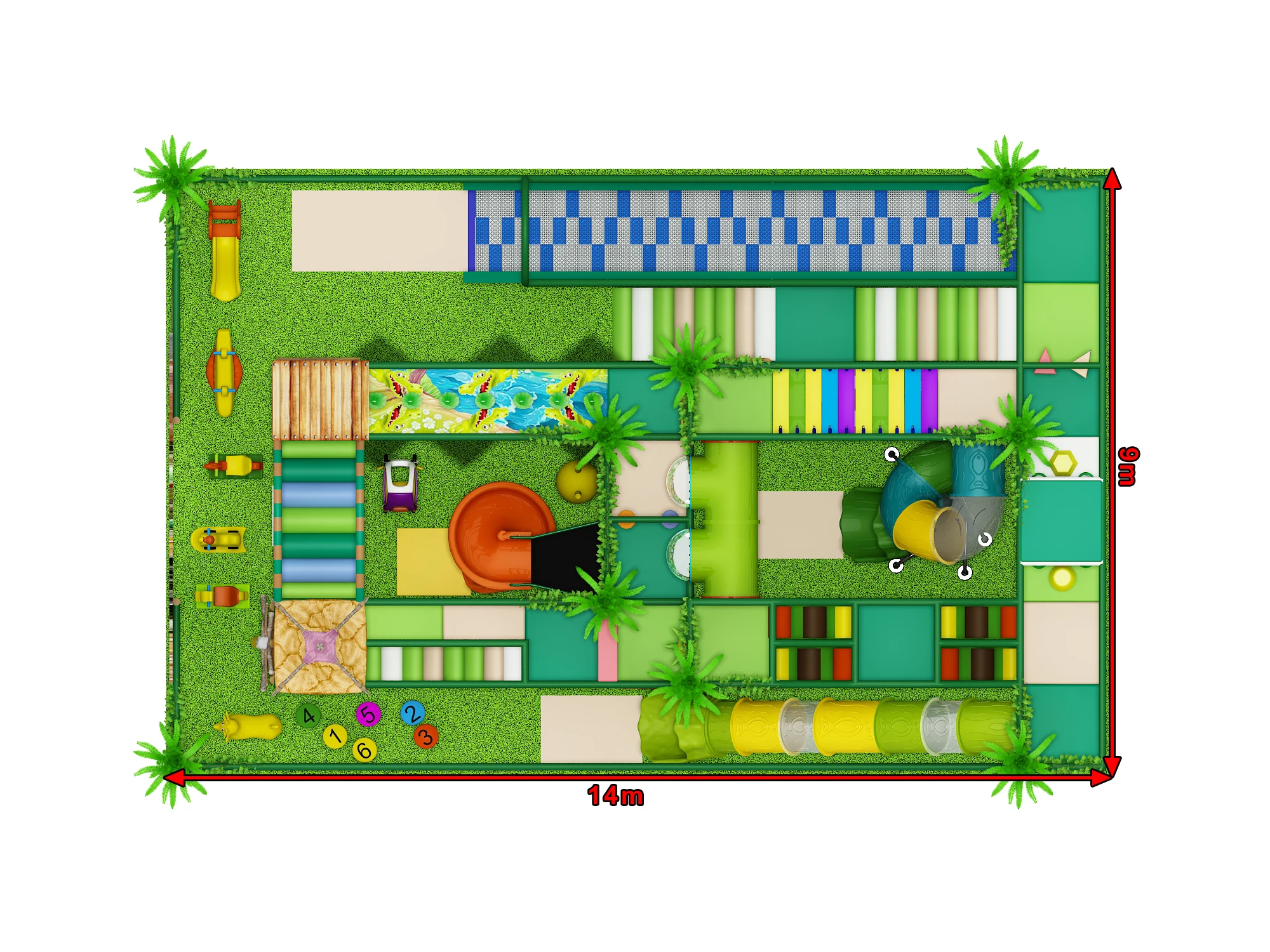 Cartoon Owl Forest Theme Toddler Indoor Play Centre for Mall/ Kids Cafe/ Playground Business