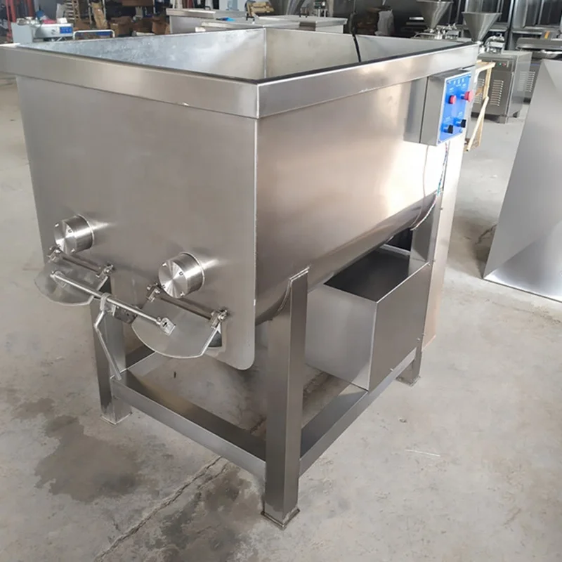 High efficiency stainless steel stuffing Meat vegetable Mixer 100kg 200kg Food Grade Industrial Sausage mince meat mixer machine