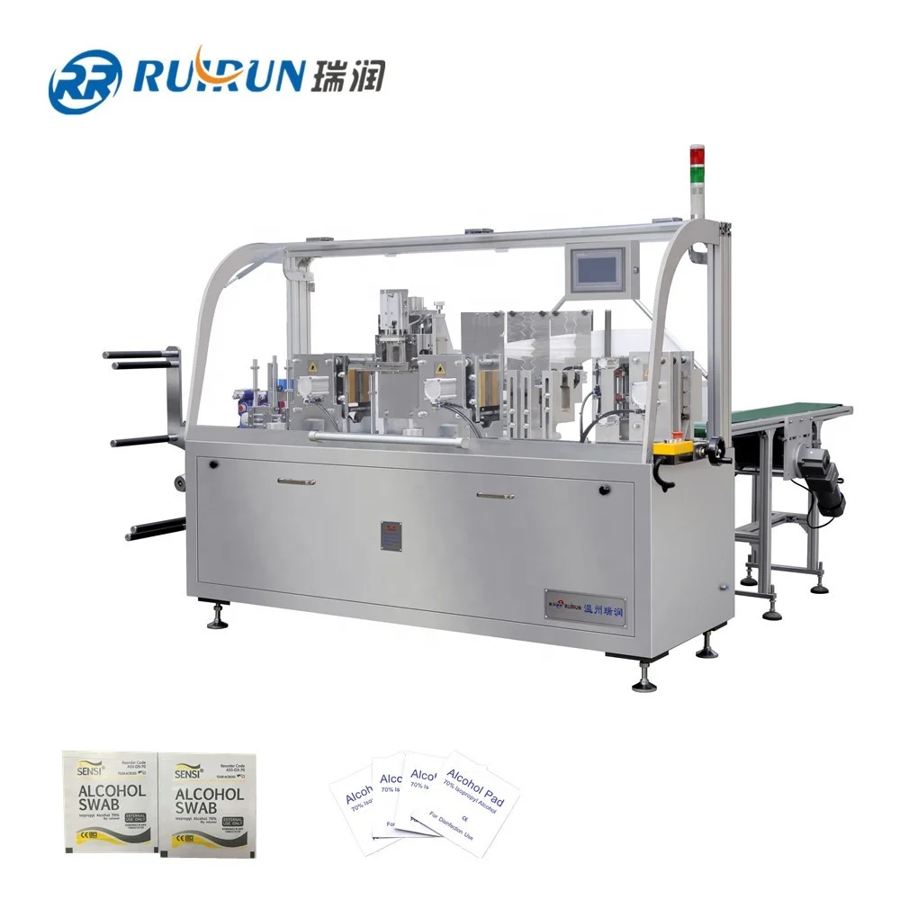 Factory sales disinfecting wet wipes cleaning alcohol wet wipes single pack packaging machine
