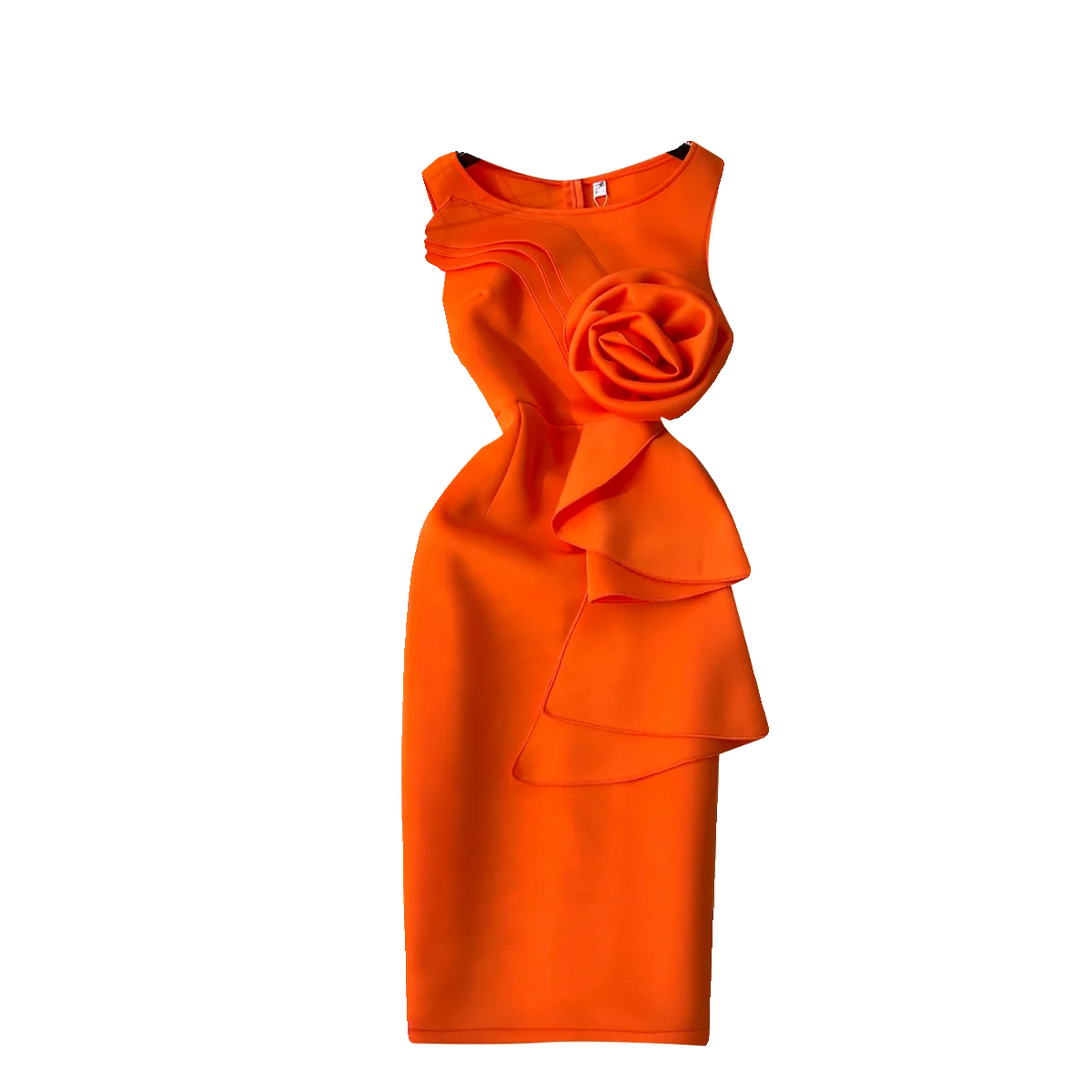 High Quality Romantic Midi Dress For Women Empire 3D Lace Vestidos Ladies Elegant Dresses Clothes Women