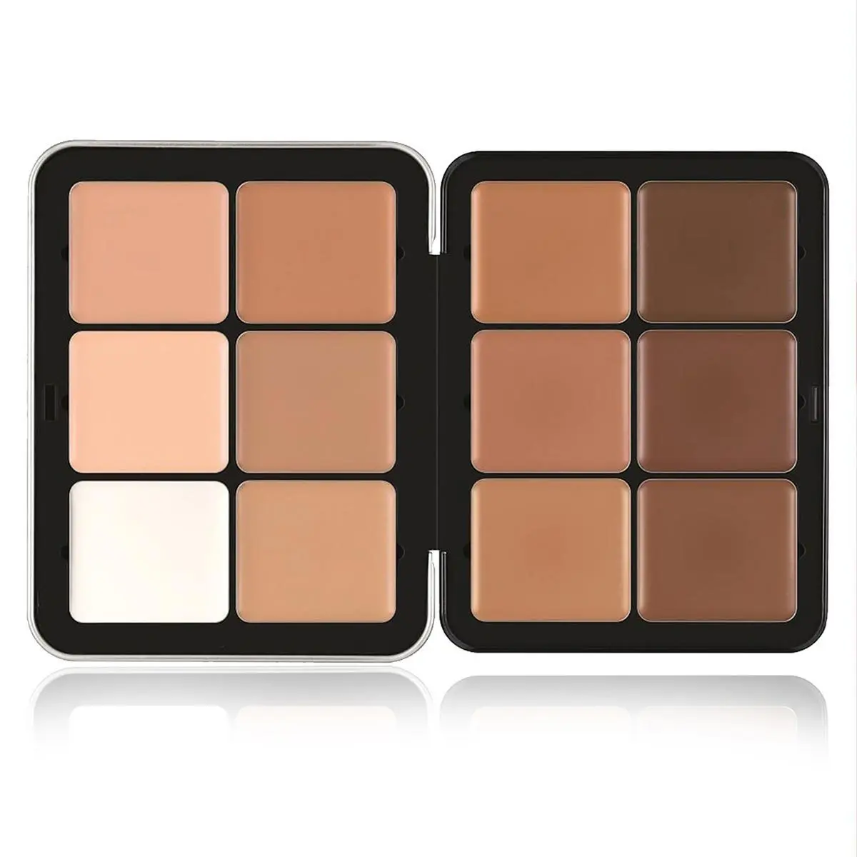 Facial Makeup 12 Color Contour Full Coverage Pigment Corrector Concealer Make up Matte Waterproof Cream Vegan Concealer Palette