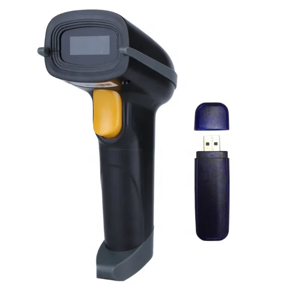 32Bits Auto-sense Portable Automatic 2D PDF417 2.4G Wireless Barcode Scanner For Supermarket